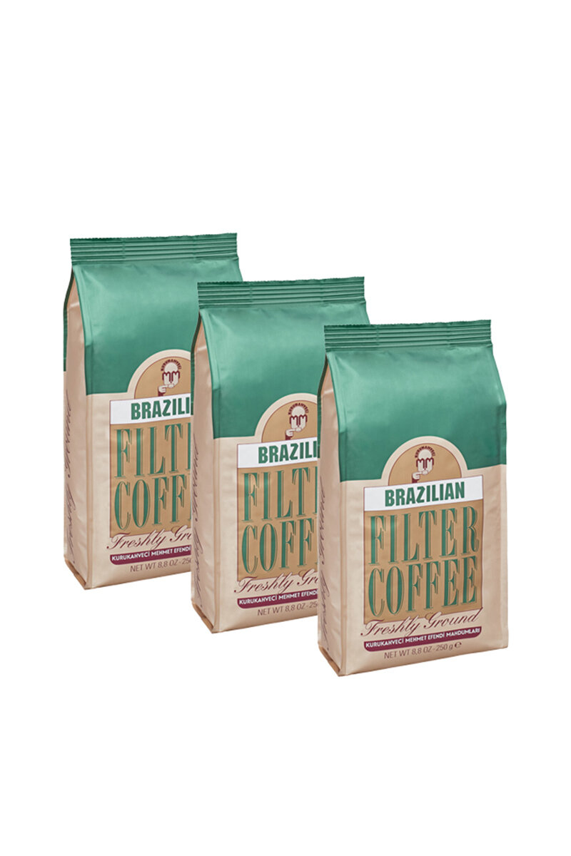 Mehmet Efendi 250 Gr Filtre Kahve Brazilian 3'Lü