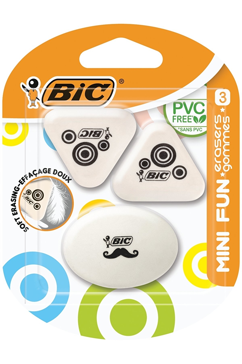 Bıc Mini Fun Silgi 3 lü Blisterli
