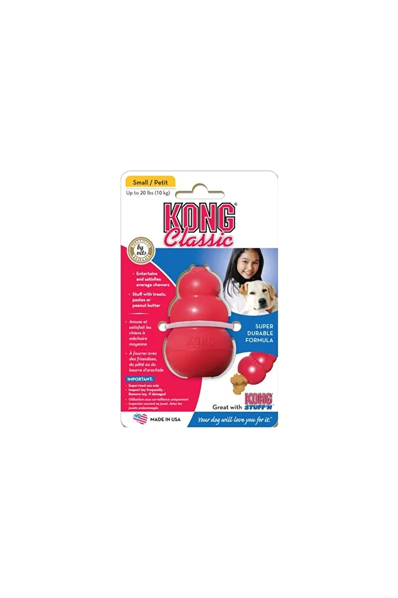 Kong Classic Köpekler İçin Çok Amaçlı Isırma Oyuncağı S