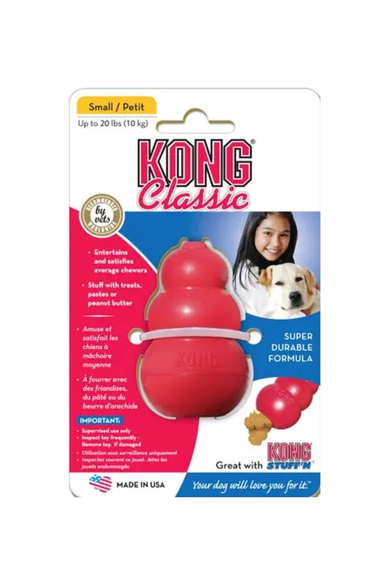 Kong Classic Köpekler için Çok Amaçlı Isırma Oyuncağı S