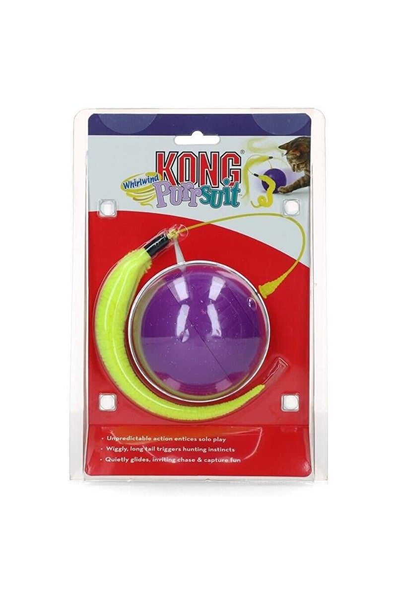 Kong Purrsuit Sallantılı Top Şeklinde Kedi Oyuncağı