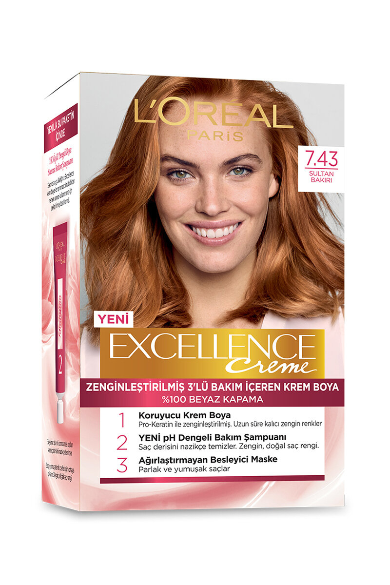 Excellence Saç Boyası 7.43 Sultan Bakırı