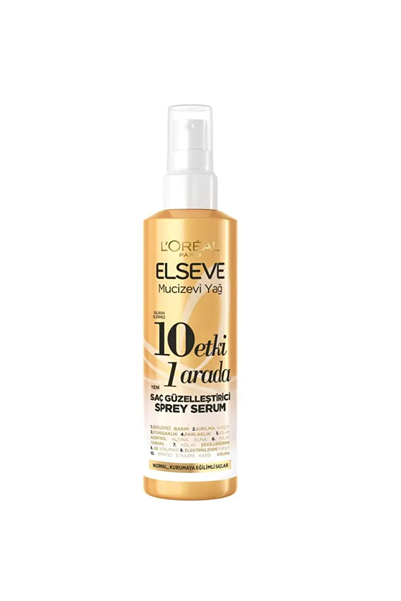 Elseve Mucizevi Yağ 10 Etki 1 Arada Saç Güzelleştirici Sprey Serum 150ml