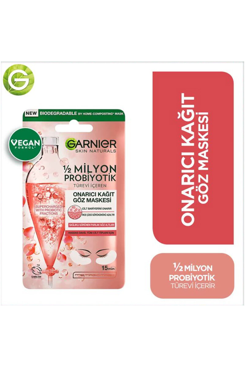Garnier Probiyotik Onarıc Kağıt Göz Maskesi 6gr
