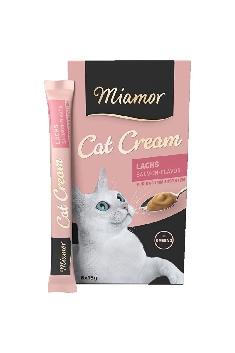 Miamor Cream Somonlu Yetişkin Kedi Ödül Maması 6x15gr
