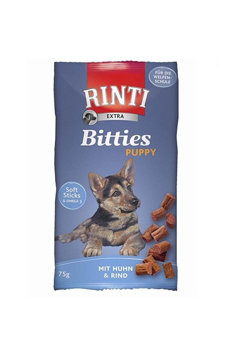 Rinti Bitties Puppy Tavuklu ve Sığır Etli Yavru Köpek Ödülü 75 Gr