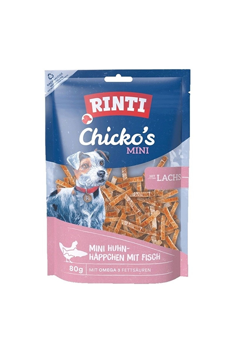 Rinti Chicko Mini Tavuklu Ve Somonlu Köpek Ödülü 80 Gr