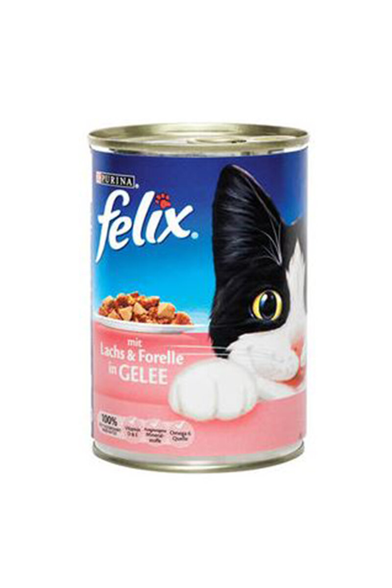 Felix Konserve Somon ve Alabalıklı Kedi Maması 400G