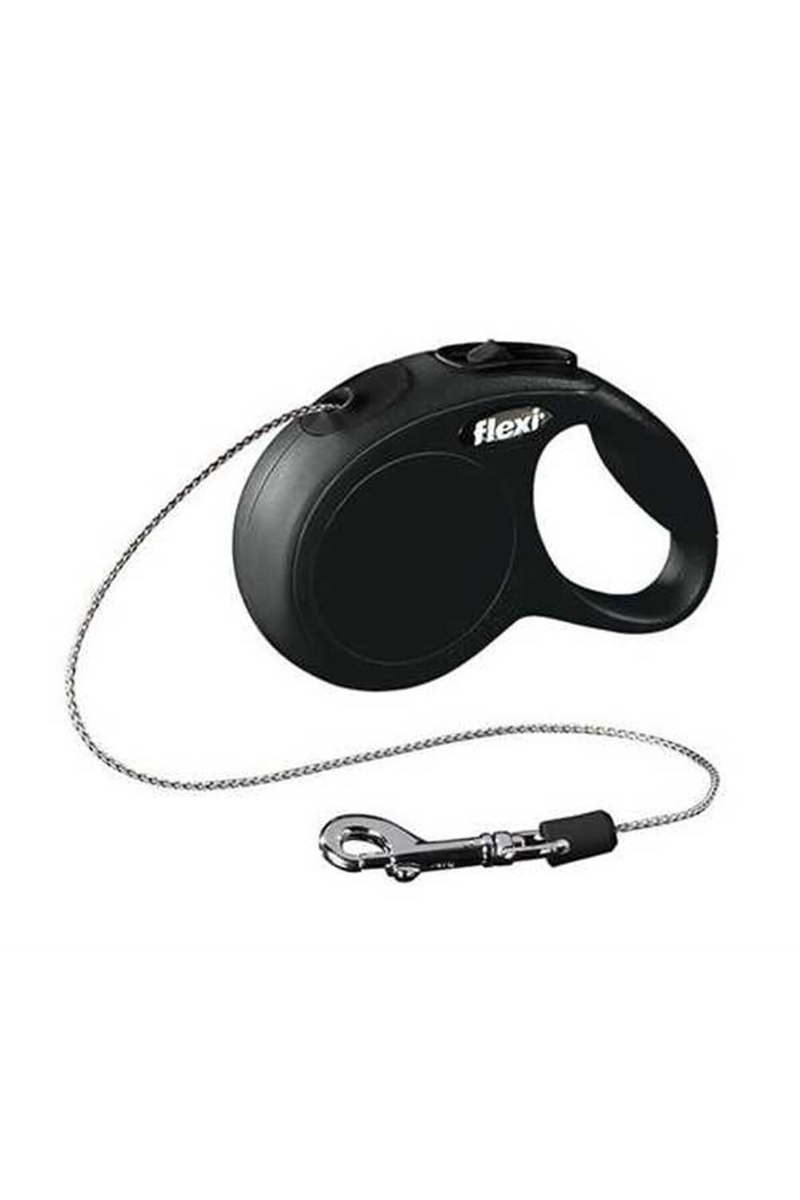 Flexi New Classic XS Beden Siyah 3 m İpli Tasma