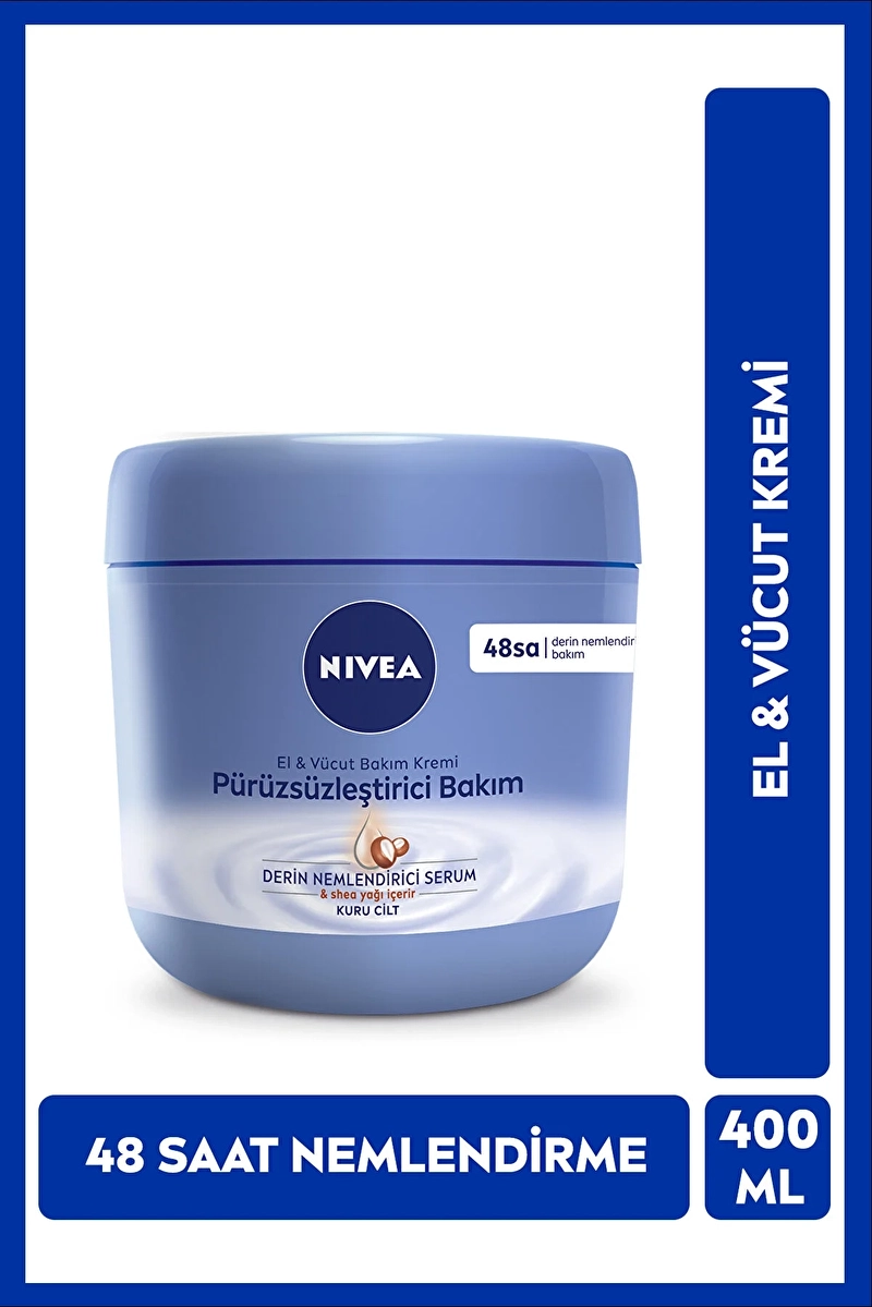 Nivea Pürüzsüzleştirici El & Vücut Bakım Kremi 400 ml