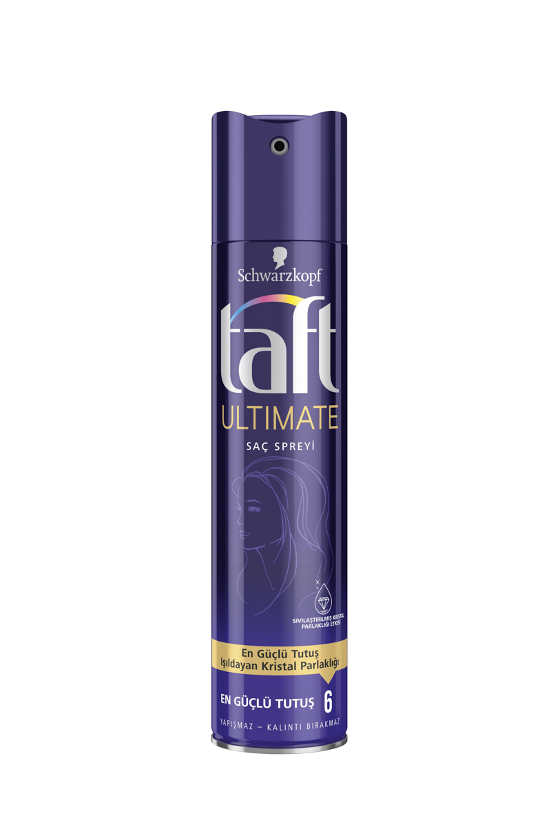 Taft Saç Spreyi 250 Ml No 5 Ultimate Kristal Parlaklığı