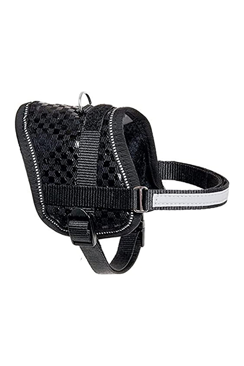 Karlie Reflektörlü Göğüs Tasma XS 26-35 cm Siyah