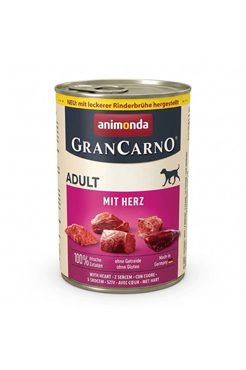 Animonda GranCarno Yürekli Yetişkin Köpek Konservesi 400g