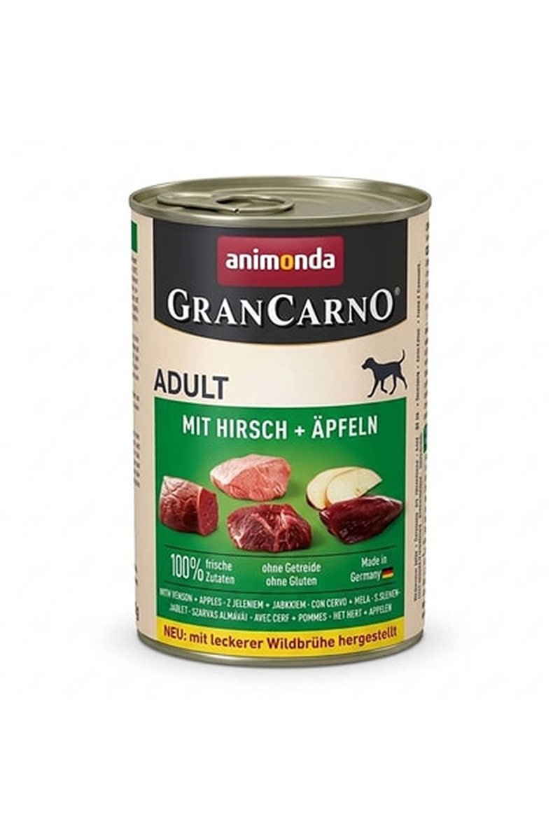 Animonda GranCarno Elmalı Geyikli Yetişkin Köpek Konservesi 400g