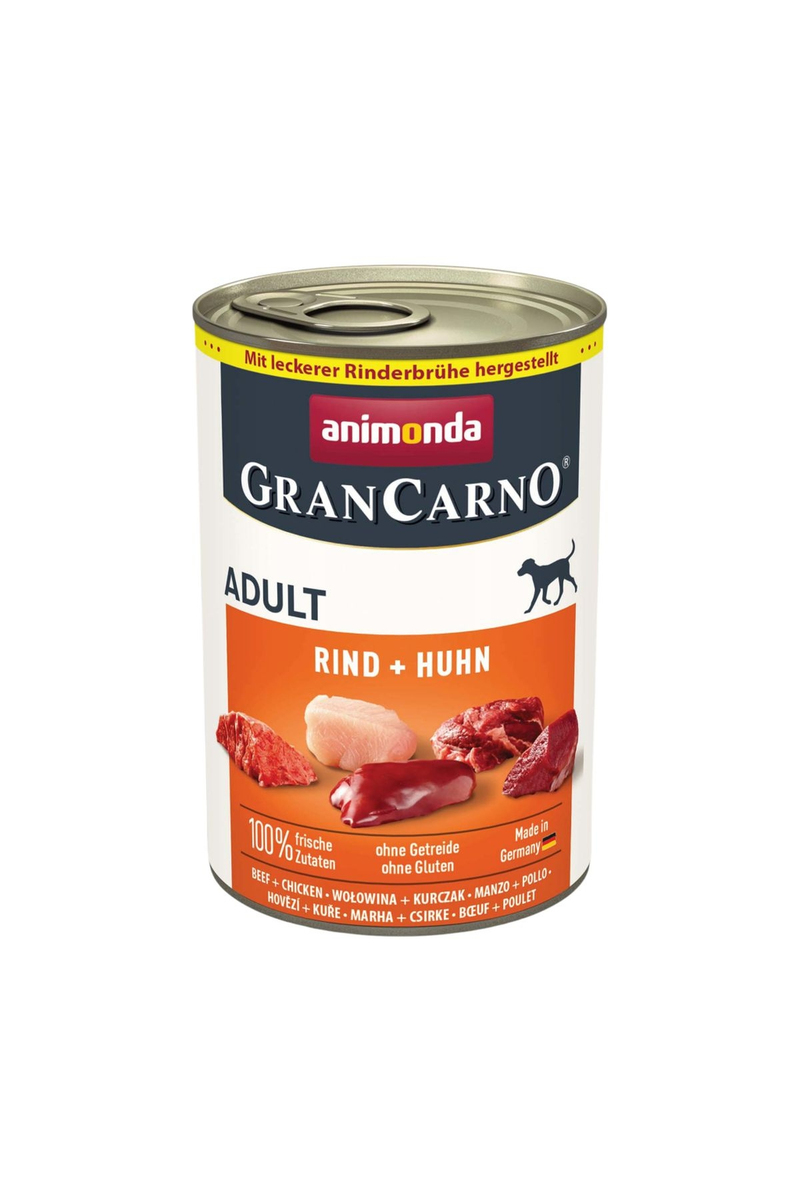 Animonda GranCarno Sığırlı ve Tavuklu Yetişkin Köpek Konservesi 400g