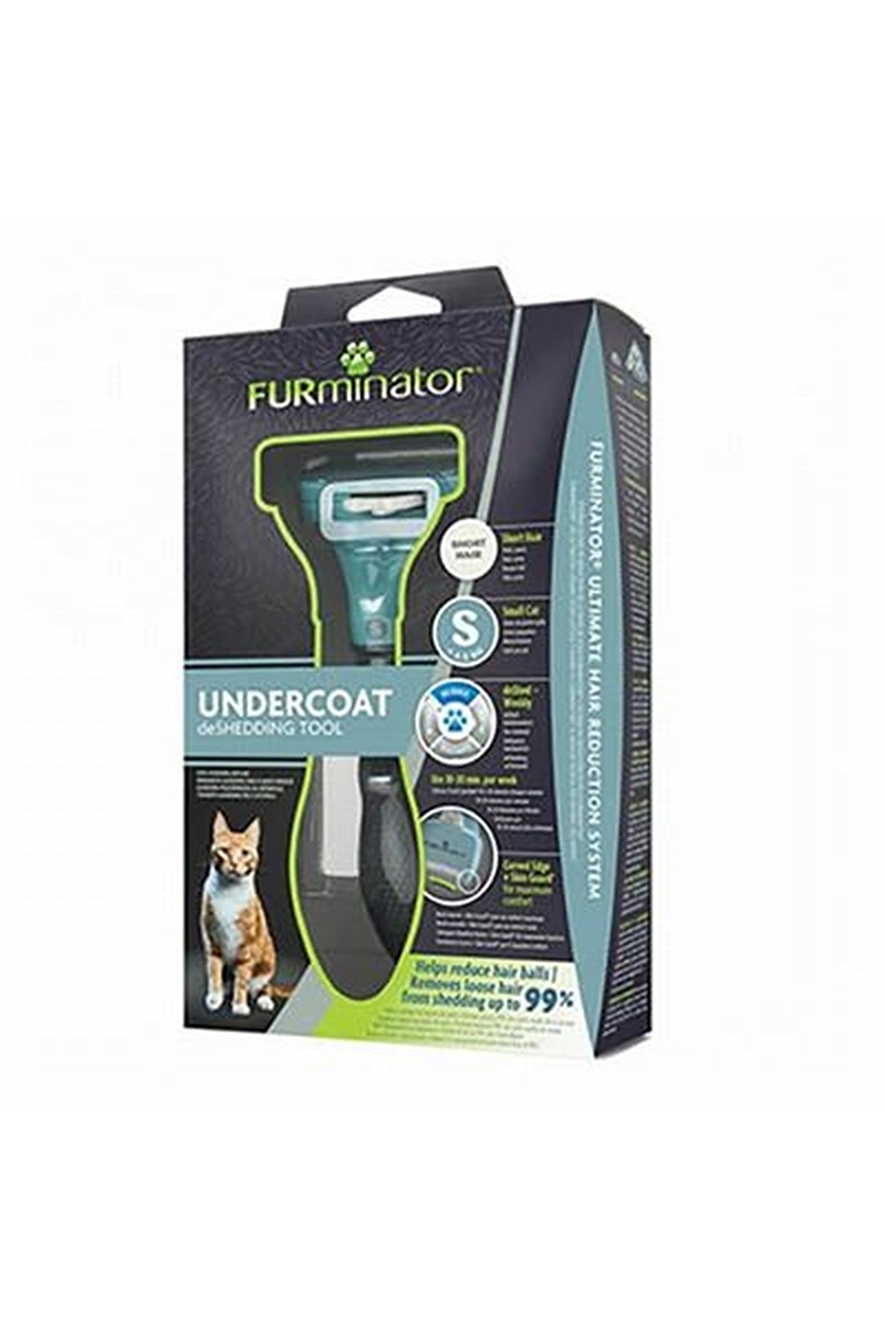 Furminator Kedi Tarağı - Kısa Tüylü Kediler için - S