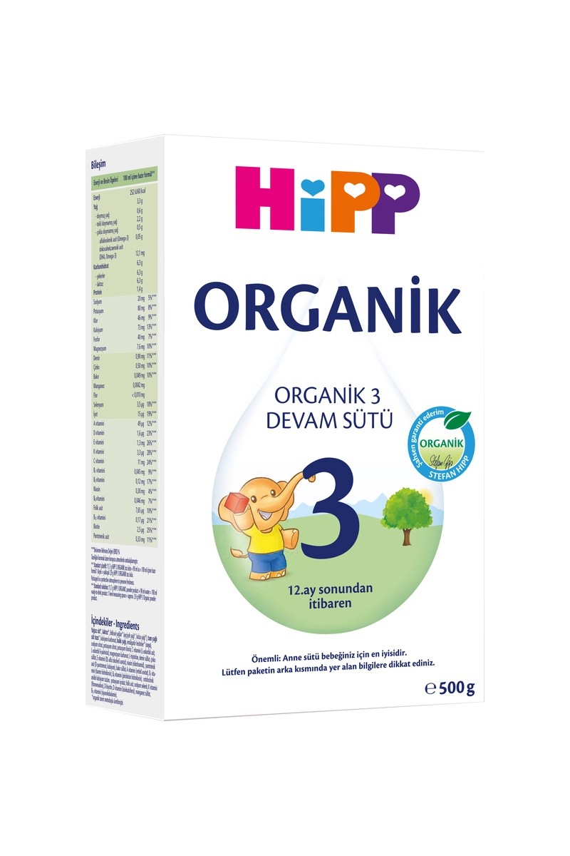 Hipp 3 Organik Devam Sütü 500 g