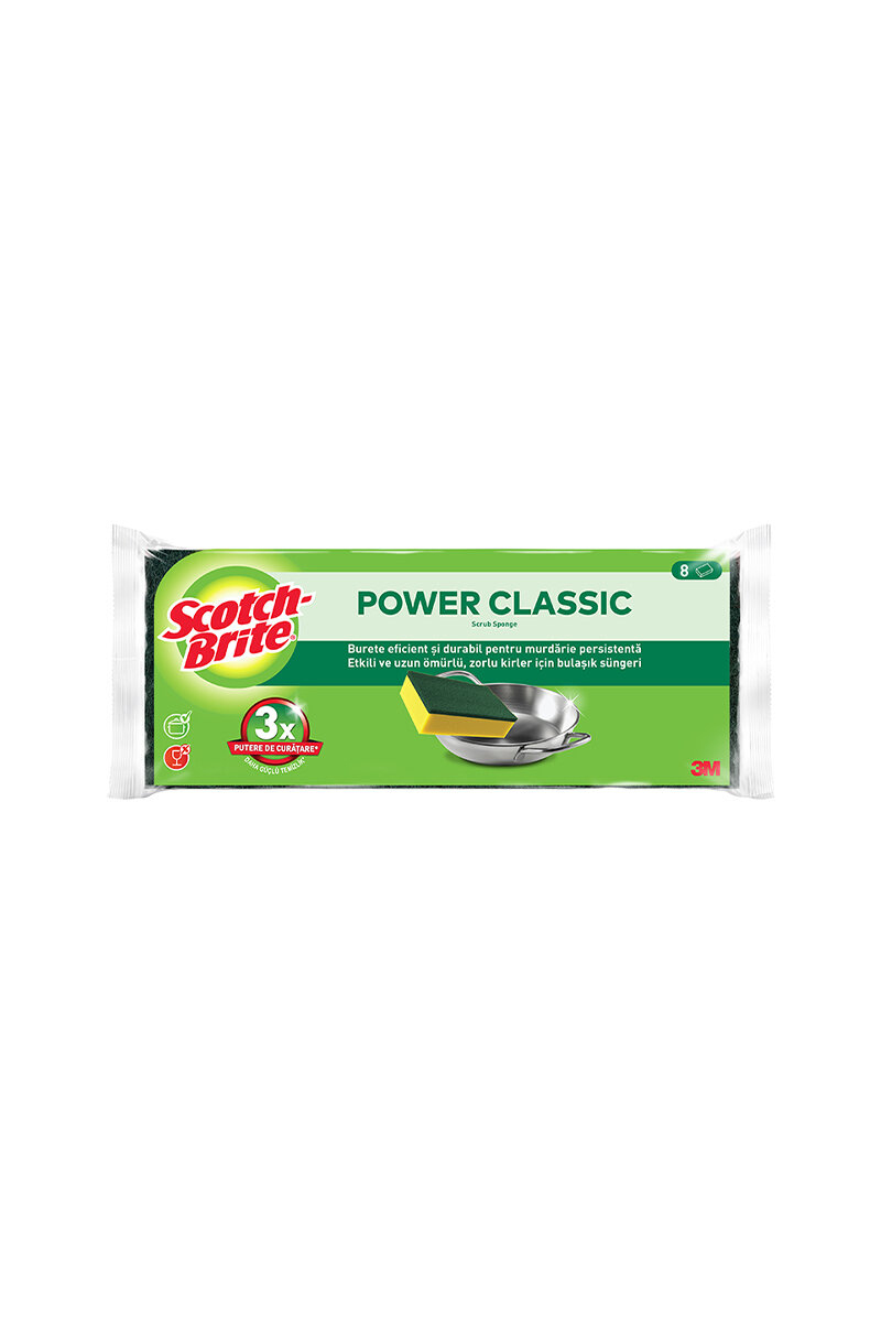 Scotch Brite Yeşil Klasik Sünger 8'li