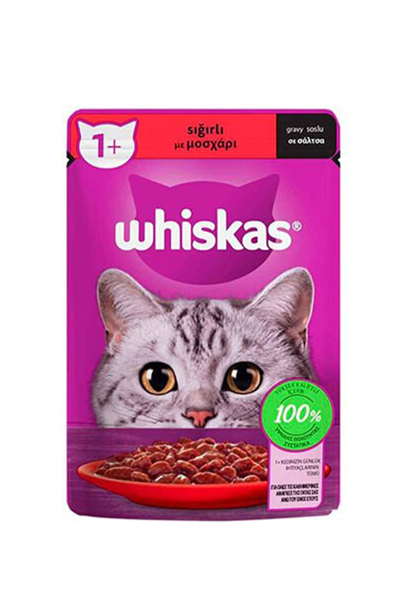 Whiskas Pouch Etli Kedi Maması 85 g