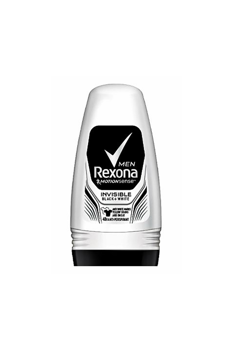 Rexona Roll-On Invisible Black+White Erkek 50 ml