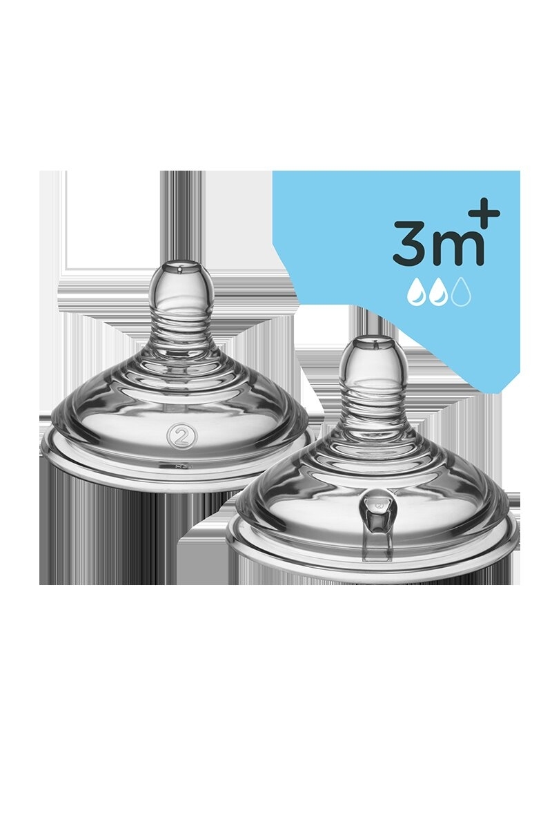 Tommee Tippee 2x Breastlike Emzik 0-6 Ay Tommee Tippee 2x Biberon Emzik Orta Akış 12251
