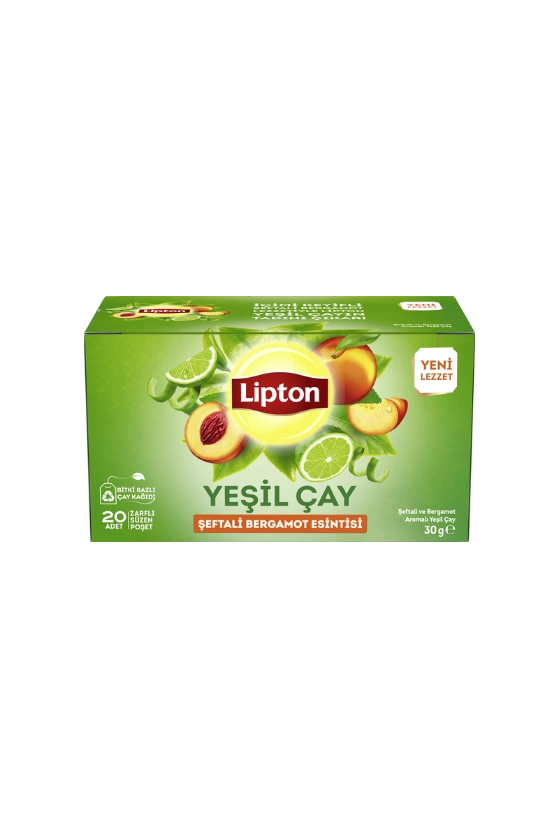 Lipton Şeftali Bergamot Yeşil Çay 18'li