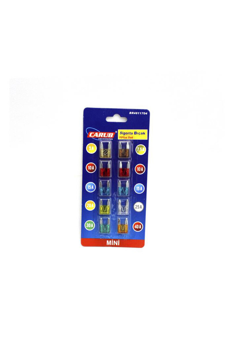 Carub Sigorta Bıçak Mini 10'lu Set