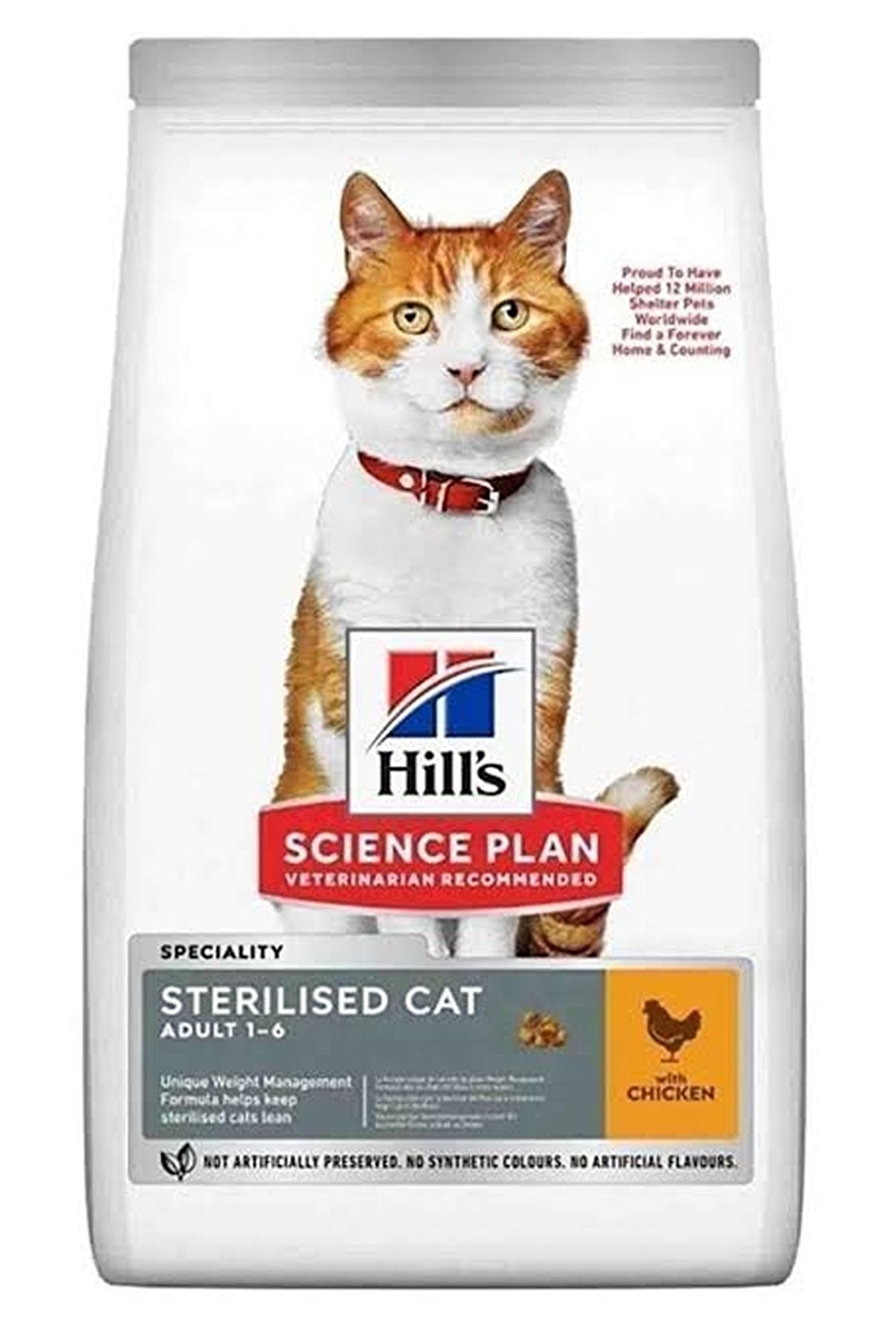 Hill's SP Yetişkin Tavuklu Kısırlaştırılmış Kedi Maması 1.5KG