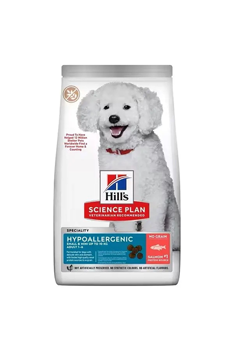 Hill's SP HipoalerjenikTahılsız Somonlu Küçük ve Mini Irk Yetişkin Köpek Maması 1.5KG