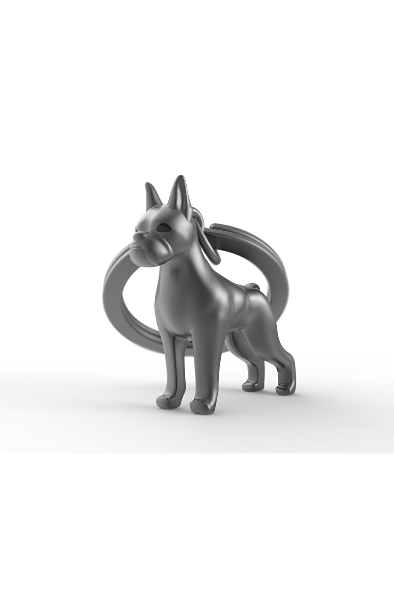Metalmorphose Boxer Köpek Anahtarlık METALİK GRİ MTM252-02