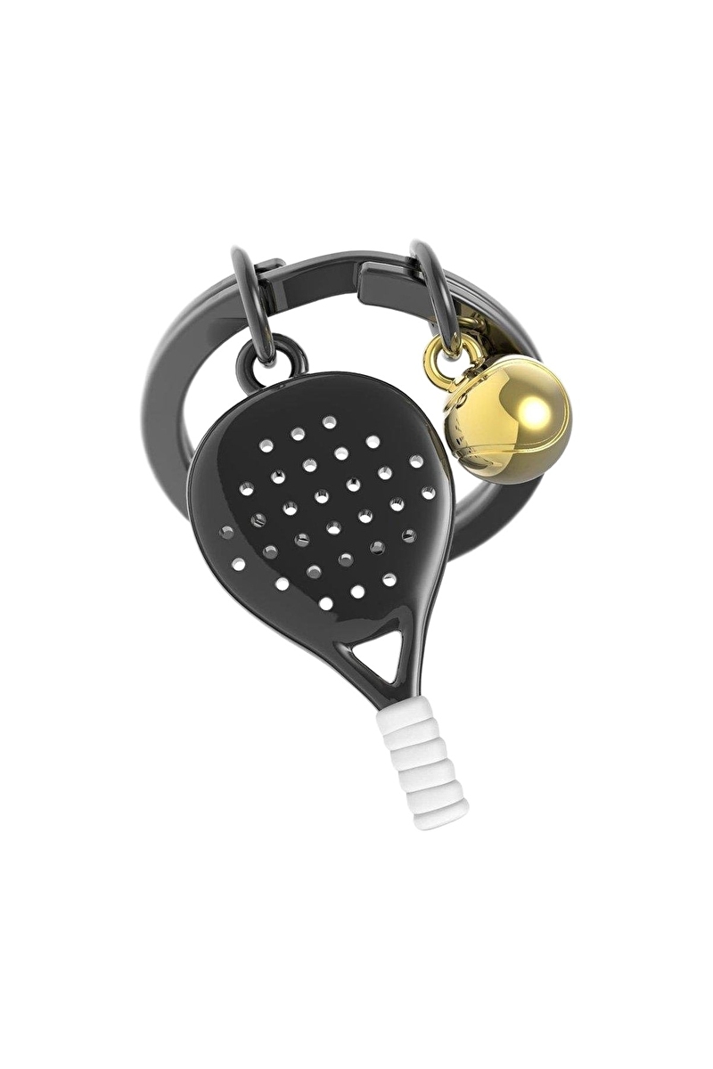 Metalmorphose Padel Tenis Anahtarlık Siyah Siyah-Gold MTM318-01