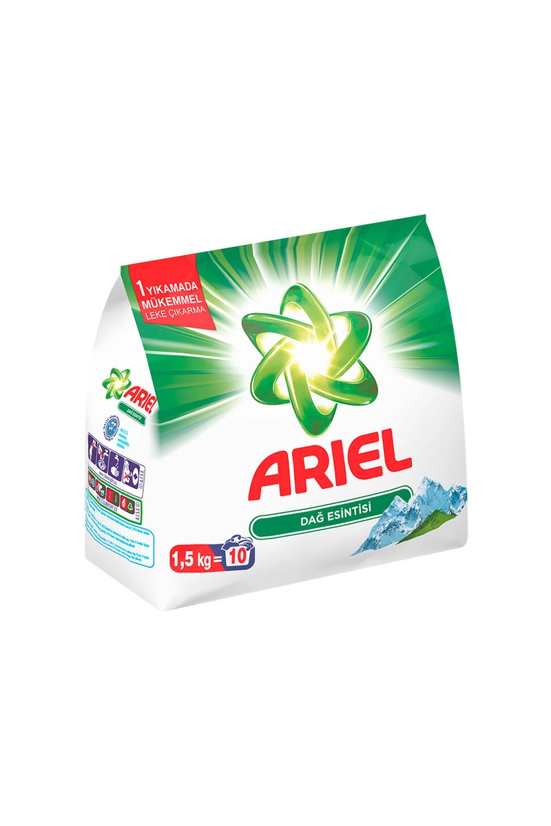 Ariel Çamaşır Deterjanı 1.5 kg Dağ Esintisi Beyazlar