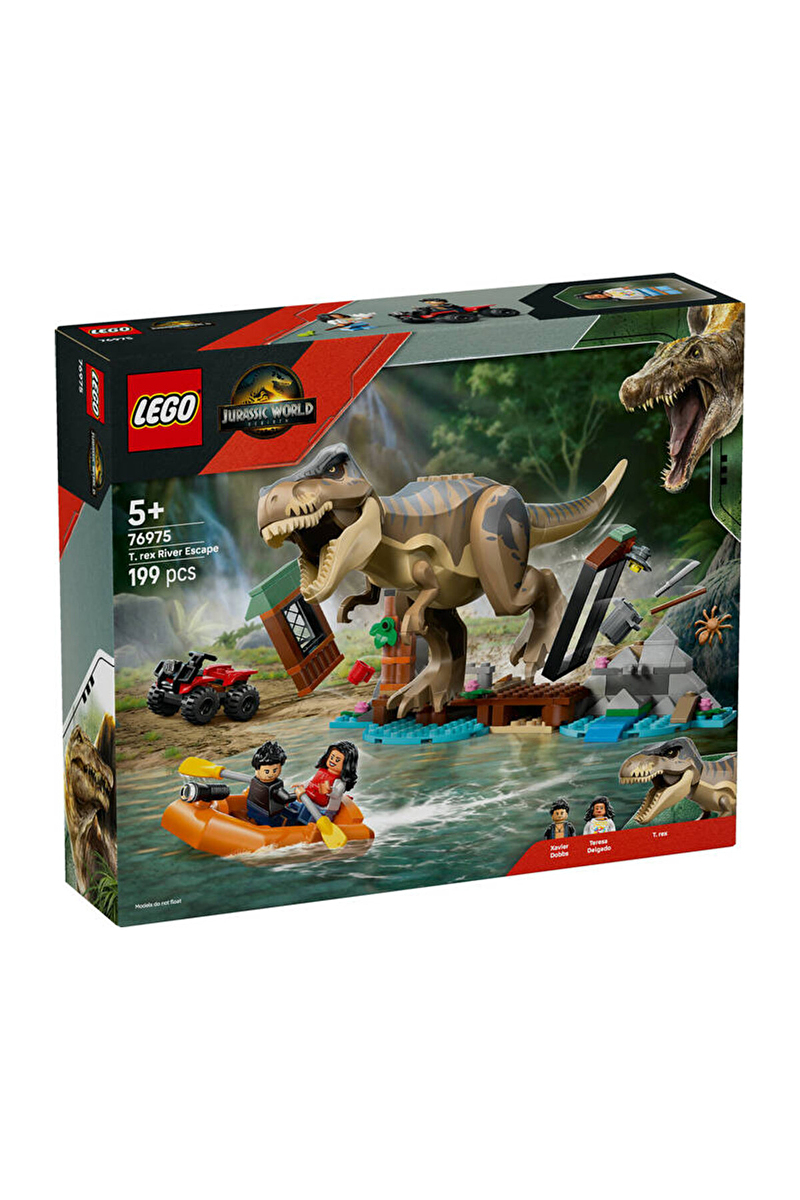 Lego Jurassic World T.rex Nehir Kaçışı Dinozor Figür Yapımı 76975