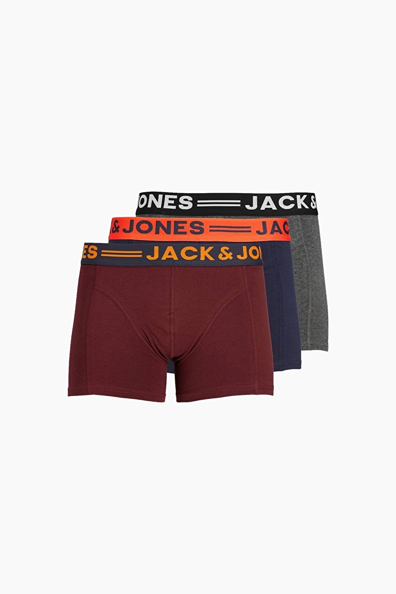 Jack&Jones Erkek 3'lü Boxer 12113943.BRD