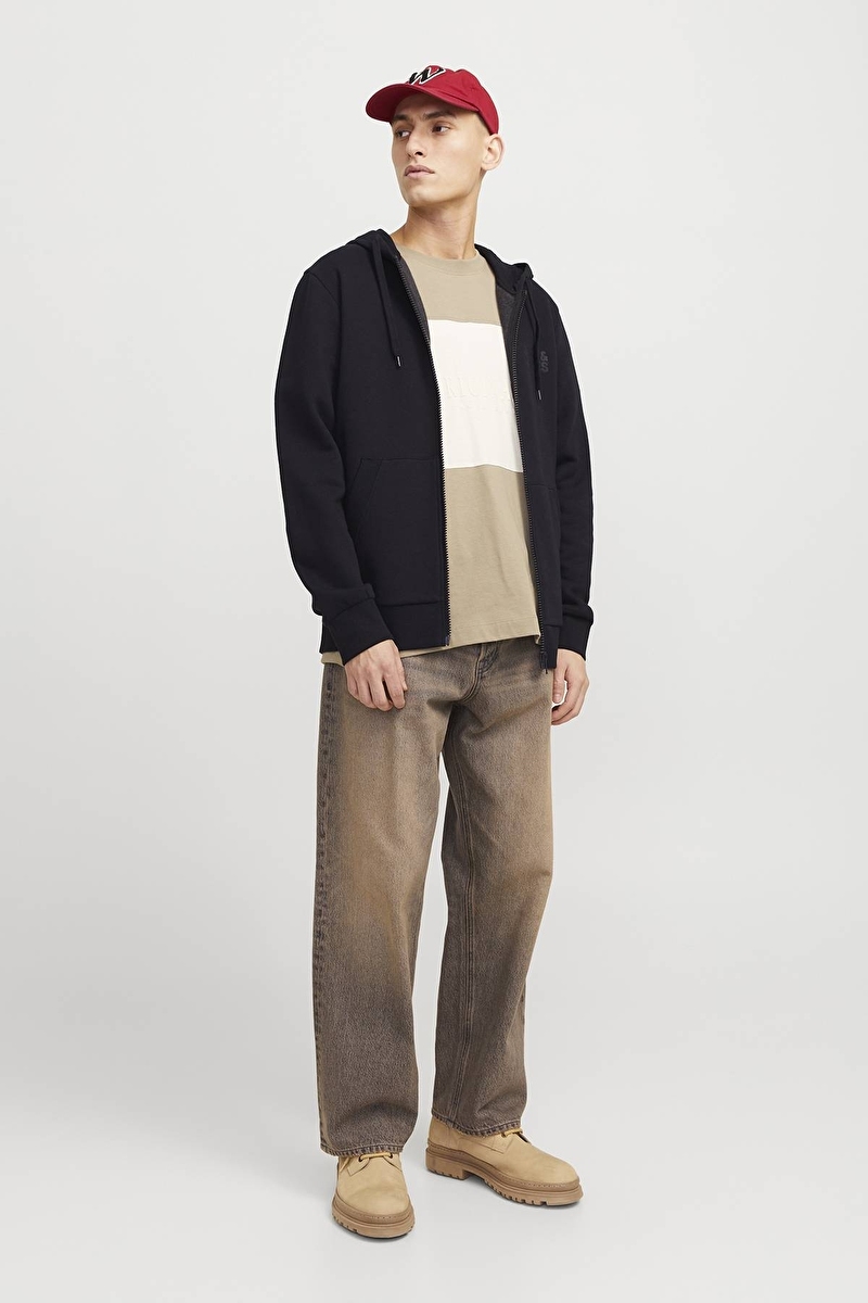 Jack&Jones Erkek Sweatshirt 12265177 BLACK