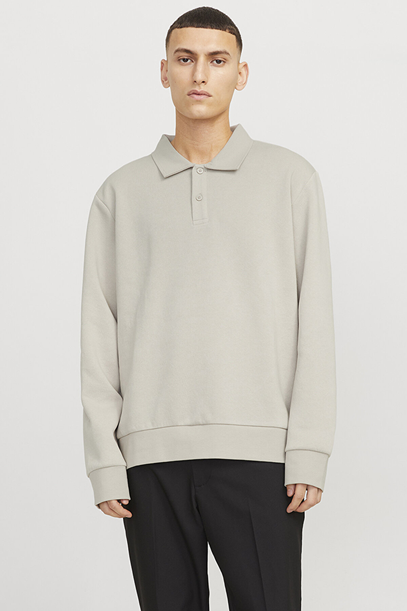 Jack&Jones Erkek Sweatshirt 12278586 MOONBEAM