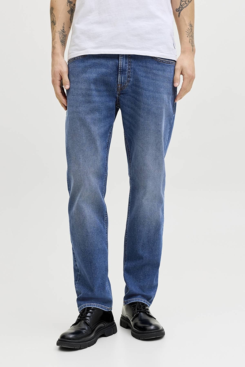 Jack&Jones Clark Erkek Kot Pantolon 12282669 BLUE DENIM