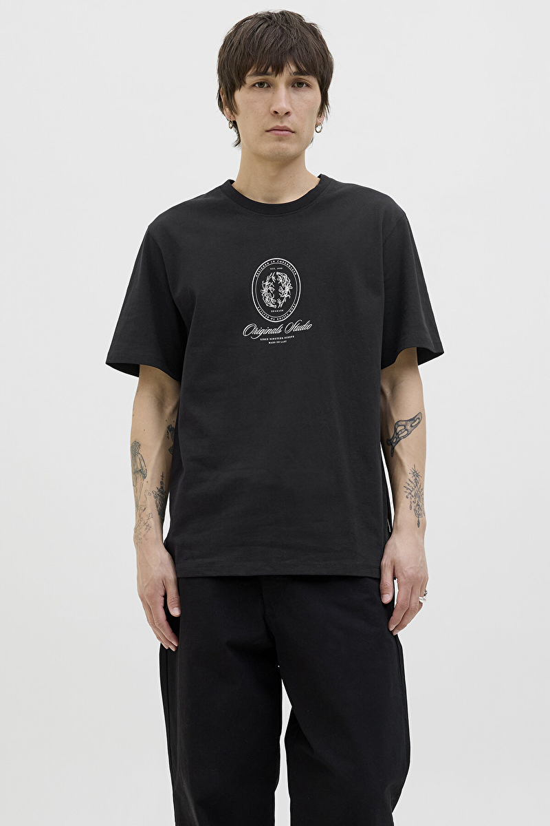 Jack&Jones Erkek Tişört 12286609 BLACK