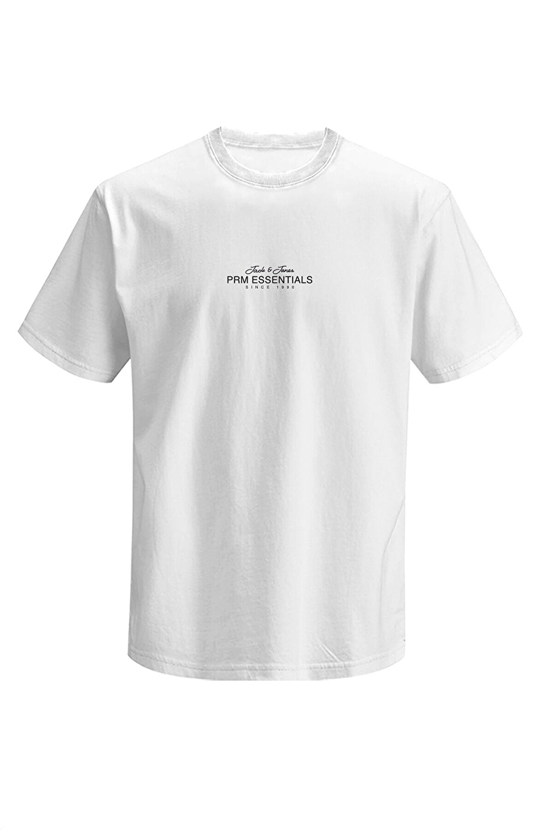 Jack&Jones Erkek Tişört 12288078 WHITE