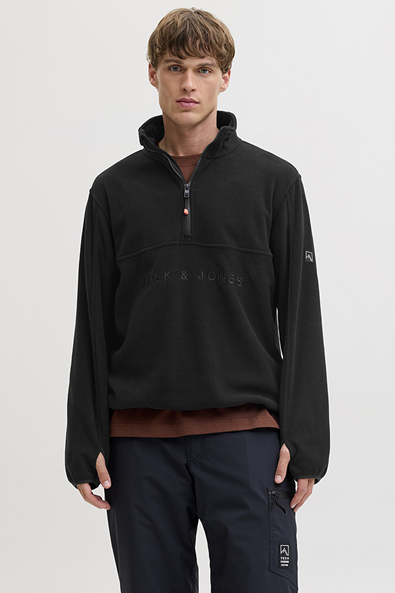 Jack&Jones Erkek Sweatshirt 12284828 BLACK BEAUTY