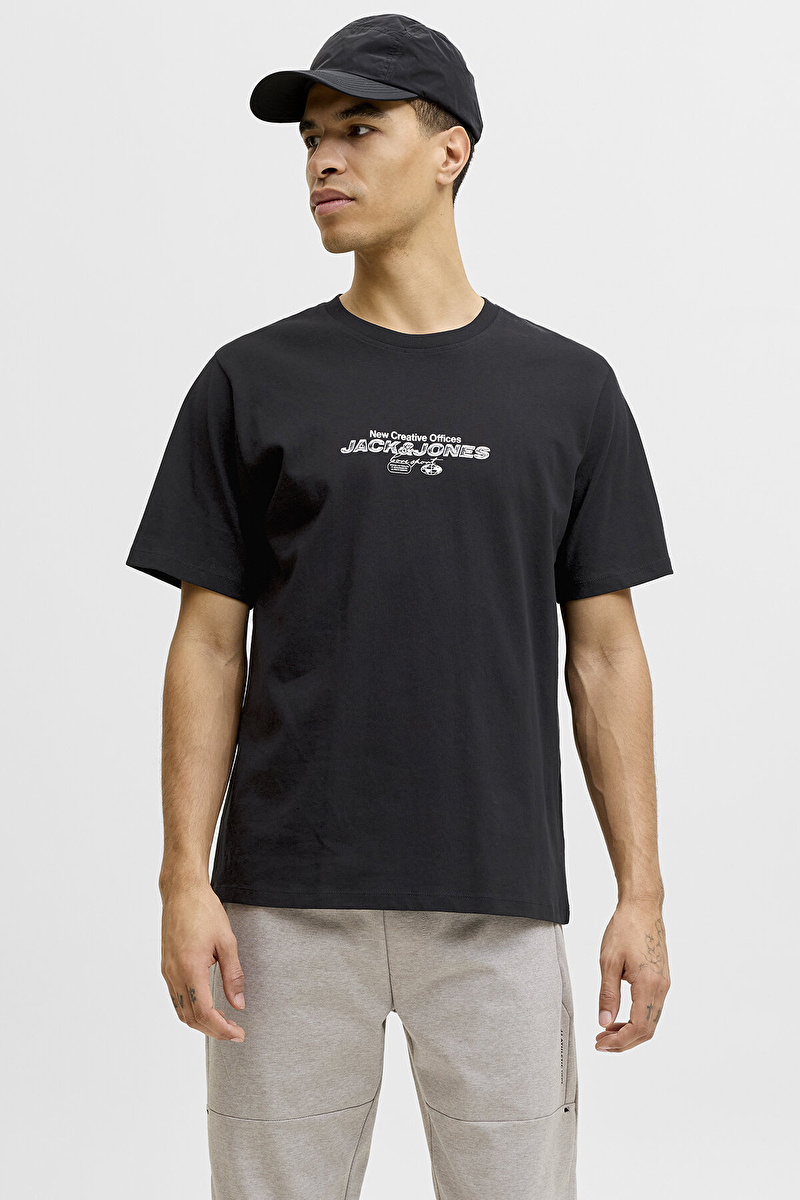 Jack&Jones Erkek Tişört 12292555 BLACK