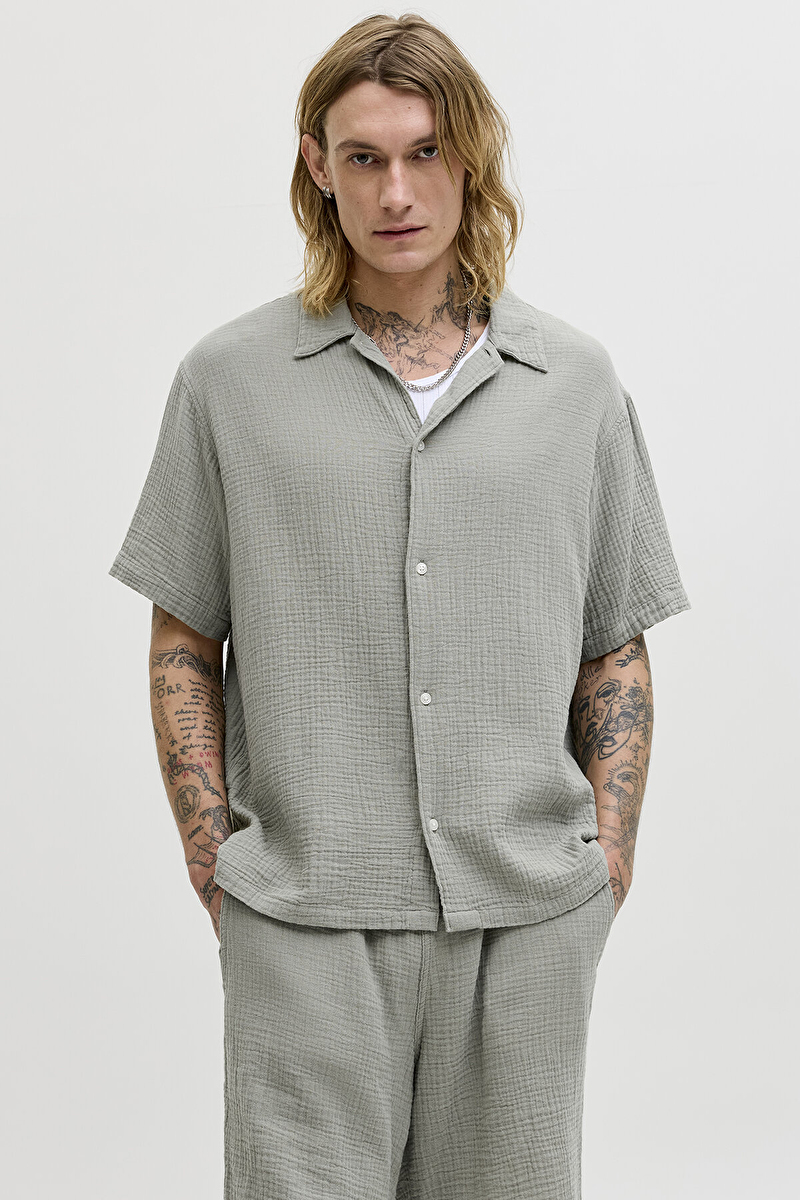 Jack&Jones Erkek Gömlek 12291812 SEAGRASS