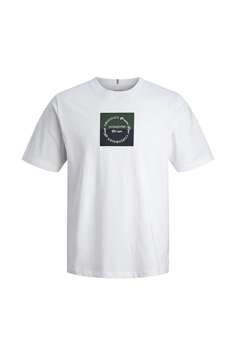 Jack&Jones Erkek Tişört 12290856 BRIGHT WHITE