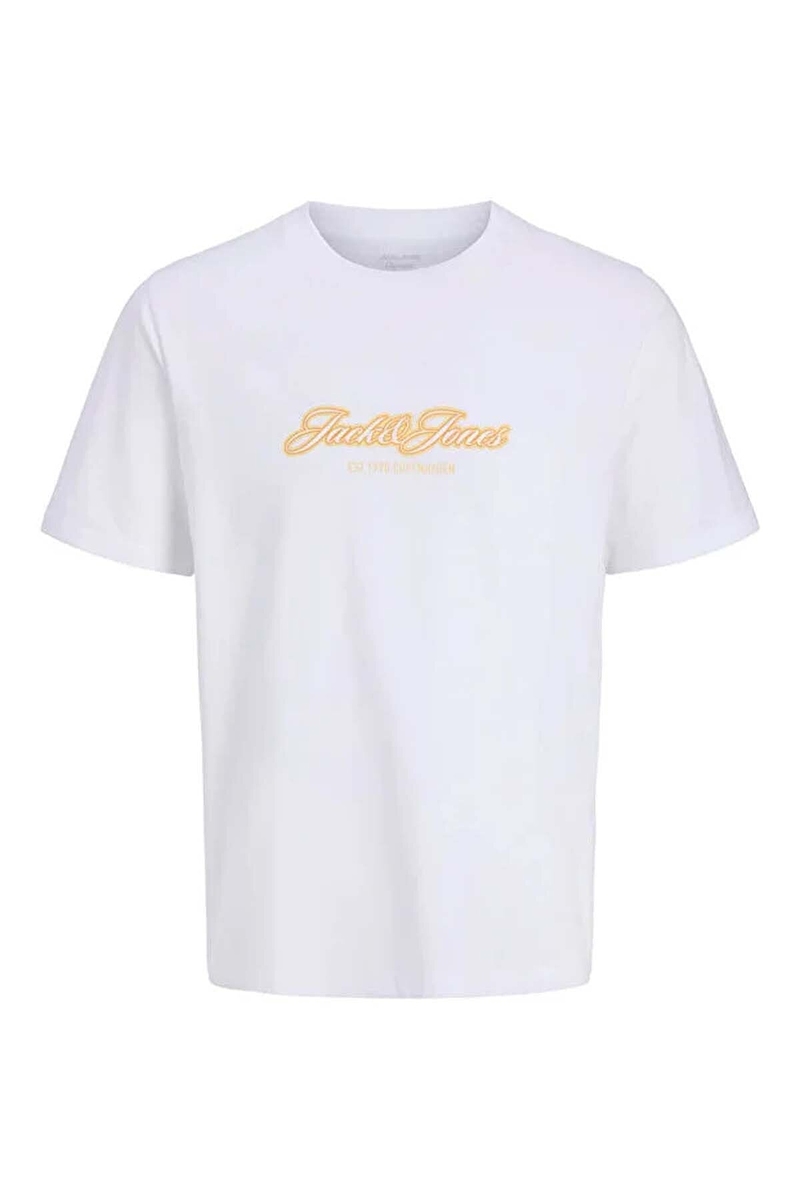 Jack&Jones Erkek Tişört 12297893 BRIGHT WHITE