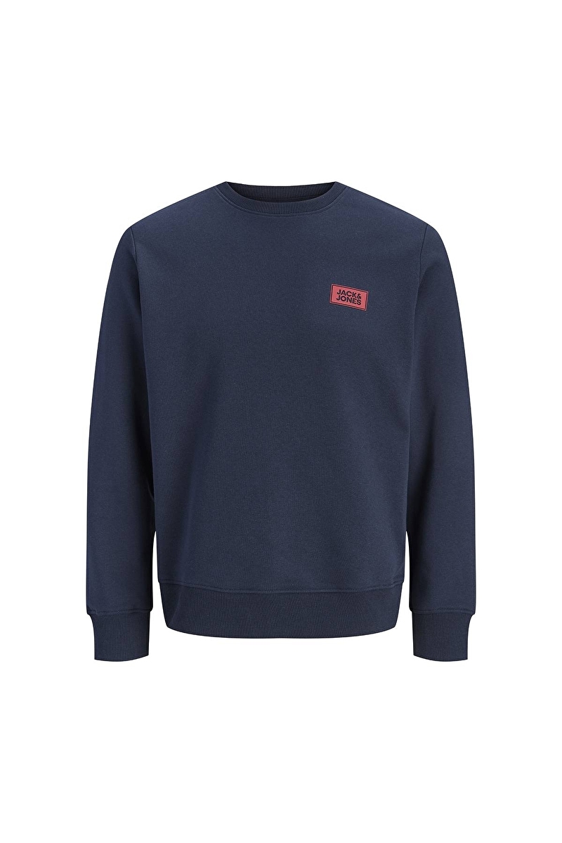 Jack&Jones Erkek Sweatshirt 12298426 Navy Blazer