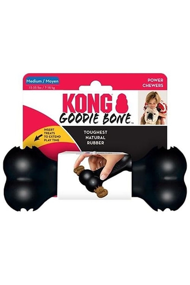 Kong Extreme Goodie Bone Kemik Şeklinde Çok Amaçlı Köpek Oyuncağı Ultra Sert M