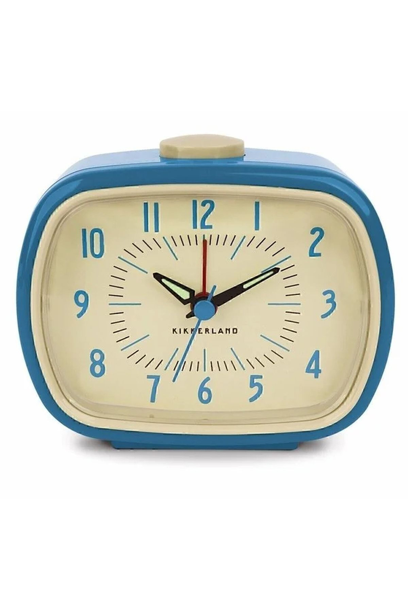 Kikkerland Retro Alarm Saat Mavi