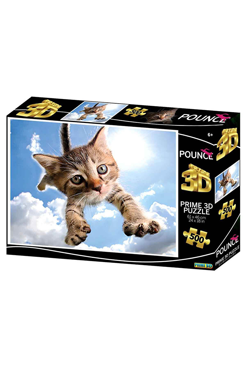 Kedicik 500 Parça Puzzle Prime 3D