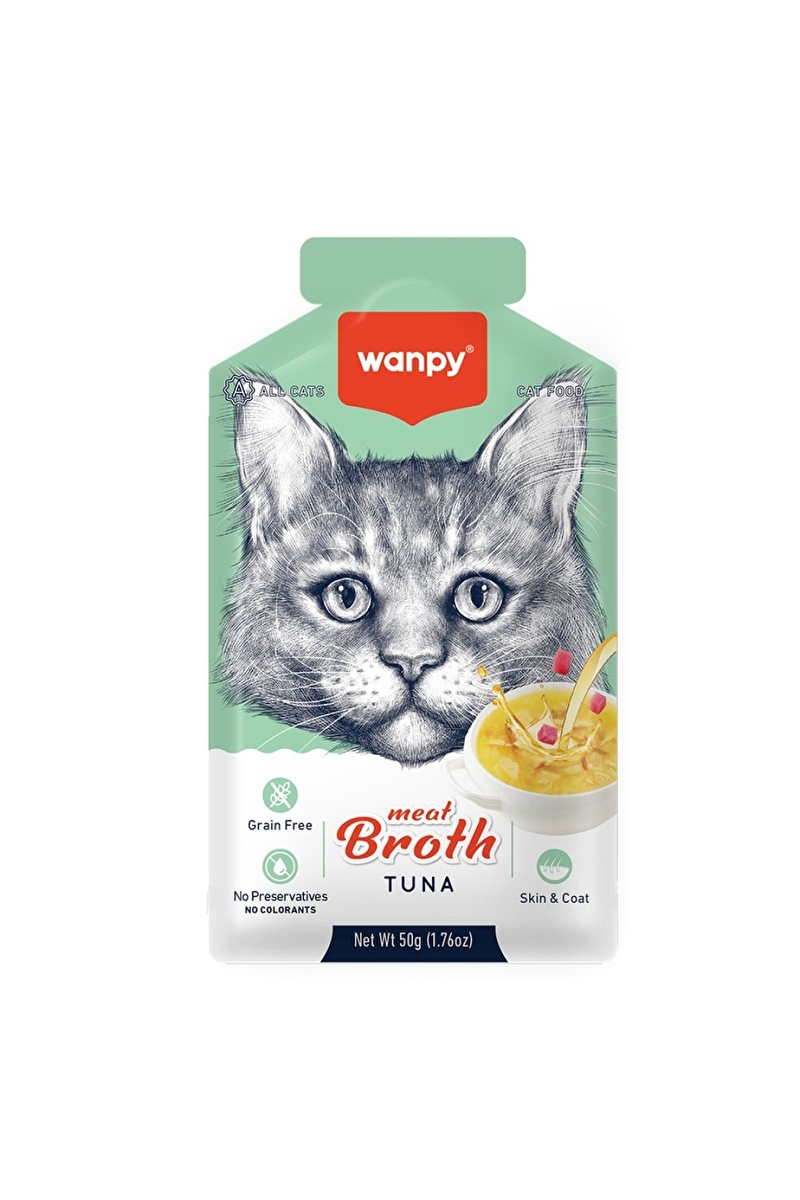 Wanpy Kediler için Ton Balığı Eti Çorbası 50g