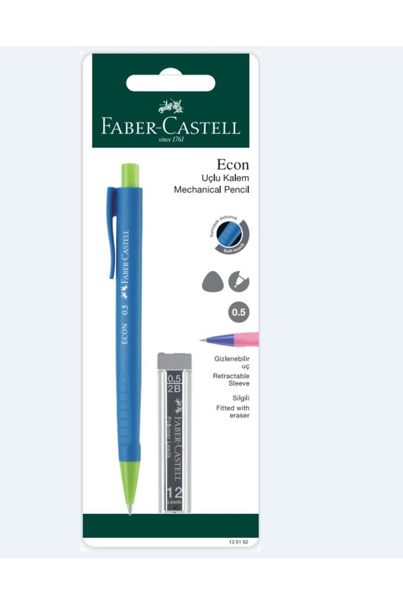 Faber Castell Econ Soft Touch Combo Ver+Min Set, 0.5